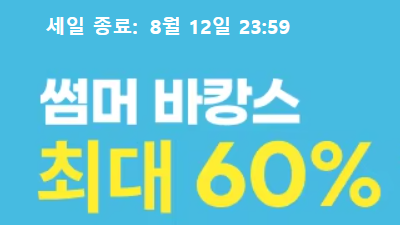 알리 썸머 바캉스 세일!